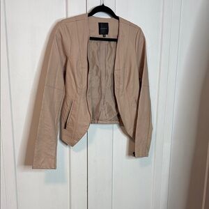 Dynamite - Small - Dusty Pink Beige Blazer Moto Blazer Jacket  with pockets